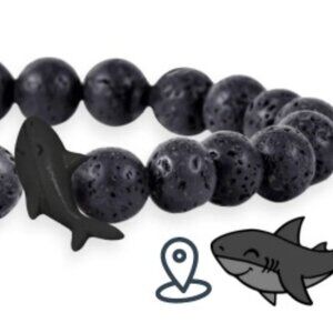 Ocean Club Shark Tracking Bracelet - with card - NWT